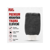 Robeve Bear Force Premium Mikrofiber Araç Yıkama Eldiveni Yoğun Köpük Taşıma Özellikli, Yumuşak Mikrofiber Dokulu, Boya Dostu Ve Çiziksiz Güvenli Temizlik Için Profesyonel Oto Yıkama Eldiveni