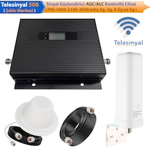 Telesinyal 500 5g 5 Bant 700 / 1800 / 2100 / 3500 Mhz / N78 Agc/alc Kontrollü Gsm Sinyal Güçlendirici