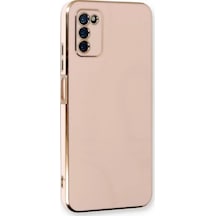 Newface Samsung Galaxy Uyumlu A03s Kılıf Volet Silikon - Pembe Diğer