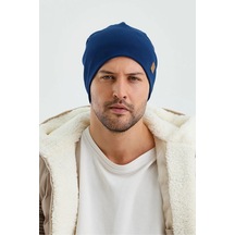 Erkek Termal %100 Pamuklu Soft 2 Stil 1 Arada Bere Premium Cuts Serisi - Standart / Açık Lacivert Açık Lacivert