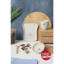 Keramika Tost Kahvaltı Takımı 3 Parça 22504-09 Krem