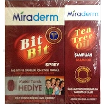 Miraderm Bit Spreyi 100 ML + Şamuan 150 ML + Tarak