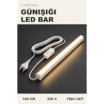 Onerous 100 Cm 220v Günışığı Led Bar, Anahtarlı, Fişli Sarı