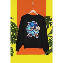 Magors Stıl-x Sonıc Baskılı Çocuk Sweatshırt Siyah-4