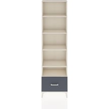 Arges Dolap 5 Raflı Tek Çekmeceli 60x30x221 Aytaşı-antrasit Aytaşı