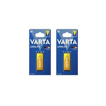 Varta 4122 Longlife Alkalin 9V Pil 2 Adet