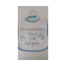 My Baby Kumsal Su Geçirmez Anneannem Beni Çok Seviyor Baskılı Bebek Mama Önlüğü