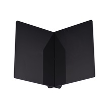 Siyah Akrilik Kitap Standı Sergileme Rafı Yemek Kitabı Tarifi Menü Dergileri Hikaye Kitabı İçin X Şekilli Kitap Rafı