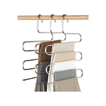 Geçmez Toptan Pantalon Askısı Metalik Dolap İçi Akıllı Krom Askı Çok Katlı Pantolon Askıs Belirtilme Diğer