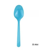 Roll Up Plastik Turkuaz Kaşık 25'li