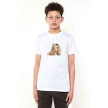 Tshirthane Shakira Music Müzik Baskılı Unisex Çocuk Beyaz T-Shirt