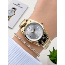 Daniel Klein 2 Yıl Garantili Çelik Kordon 3 Atm Suya Dayanıklı Kadın Kol Saati+bileklik F.g.14494.12 Sarı
