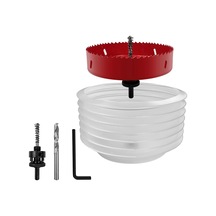 Toz Hazneli 6 İnç Delik Testeresi, 3/8 İnç Altıgen Şaftlı Mandrel Matkap Toz Haznesi