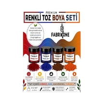 Toz Mum Boyası Seti 10 Cc 4 Lü Soya & Parafin Wax Için Kırmızı, Mavi, Kahverengi, Turuncu Bkfab4kmkht10g Çok Renkli