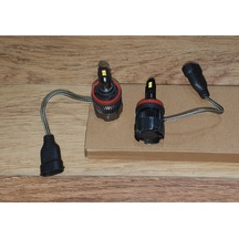 Ducki 110W Hua Led Far Ampulu H11 14000Lm Sarı+Beyaz Fanlı