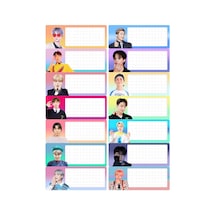 Bts Müzik Grubu Okul Etiketi 14 Etiket 14x20 Cm Diğer