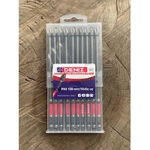 Dnz S2 İmpact Ph2 Mıknatıslı Yıldız Bits Uç Ph2 Sac Vida Sıkma Ucu 10pcs 150mm Matkap Ucu