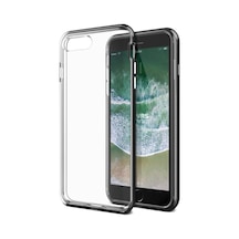 Vrs Apple Uyumlu iPhone 8 Plus/7 Plus İle New Crystal Bumper Kılıf Metallic Black