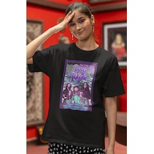 Sevbano Deep Purple Rock Metal Müzik Grubu Baskılı Unisex Oversize Tişört Siyah