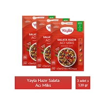 Yayla Salata Hazır Acı Miks 120 Gr X 3 Adet