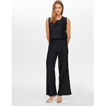 Faik Sönmez Beli Lastikli Kendinden Piliseli Wıde Leg Fıt Pantolon S26pnt003 Us26pnt00310 Siyah