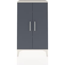 Arges Komodin 2 Raflı 2 Kapaklı 60x30x106 Aytaşı-antrasit Aytaşı