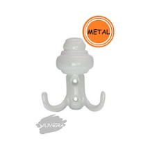 Wuvera Sarıklı Askı Vestiyer Duvar Askısı Mobilya Metal Dolap Elbise Askılığı Beyaz Askı Beyaz