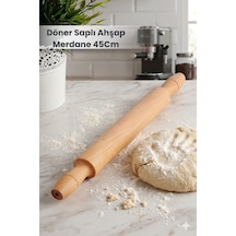 Döner Saplı Ahşap Merdane 45cm