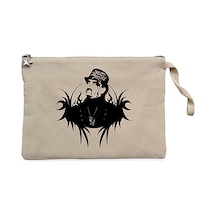 King Diamond Body Krem Clutch Astarlı Cüzdan / El Çantası Krem