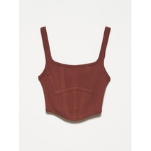Dilvin 3793 Korse Top-kahve-4307 Kahve