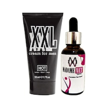 Hotxxl 50 Ml Erkeklere Çap Boy Krem + Yanında 1 Şişe Madamewet Kadını Içecek