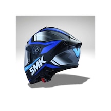 Smk Typhoon Thorn Gl251 Ece22.06 Dar Kalıp Kapalı Kask Mavi - Siyah