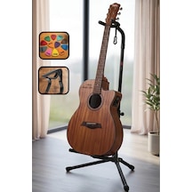 Gtr-01c Gitar Standı Sehpası + Capo + Pena Paketi