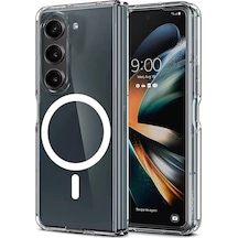 Newface Samsung Galaxy Z Fold 6 Kılıf Magneticsafe Şeffaf Silikon - Şeffaf