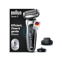 Braun Series 7 Elektrikli Tıraş Makinesi 360 Flex, Easyclick Hassas Düzelticili, Ataşmanlı Erkek Tıraş Makinesi, Islak Ve Kuru, Almanya'da Üretilmiştir, 71-s4200cs, Gümüş