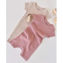 BabyCosy Modal 2 Li Kısa Bebek Tulum - Csym11407 - Rebebe 001