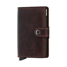 Secrid Miniwallet Vintage Kartlık Cüzdan Chocolate Çok Renkli