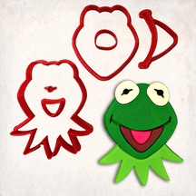 Muppets Kermit Detay Kurabiye Kalıp Seti 6 Lı KIrmızı