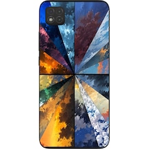 Redmi 9c Uyumlu Mevsim Geçişleri Baskılı Silikon Kılıf Renkli