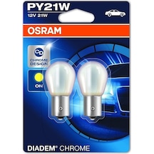 Osram Py21W Krom Sinyal Ampulü Diadem Chrome 2'Li Takım 12V 21W T