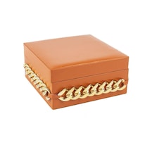 Turuncu Glod Takı Kutusu 22x22x11 Cm