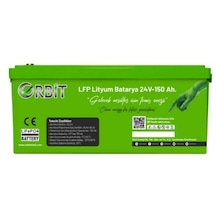 Orbit 24 V 150 Ah Lifepo4 Akü-abs Kasalı