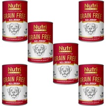 Nutri Canin %92 Sığır Etli Tahılsız Yetişkin Köpek Maması 6 x 400 G