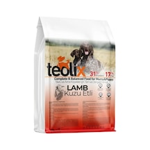Teolix Yavru Ve Anne Köpekler İçin Kuzu Etli Ve Pirinçli Yetişkin Köpek Maması 15 Kg