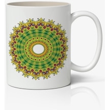 Yaşam Çiçeği Mandala Baskılı Kupa Bardak Baskılı Kahve Kupa Bardak-2