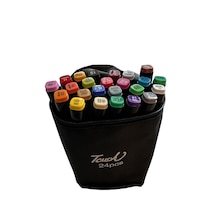Touch Artist Çift Uçlu Marker Kalem Seti 24lü Renk Çantalı