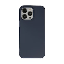 Apple İphone 14 Pro Kılıf Nano İçi Kadife Silikon - Lacivert