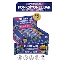 Probiyotik Ve Vitamin D İçeren Meyve Bar, Şeker İlavesiz Yaban Mersinli 35 Gr X 12 Adet