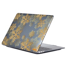 Macbook Pro 13" A1706 /A1708 /A1989 /A2159 Koruyucu Laptop Kılıfı Altın Kar Tanesi