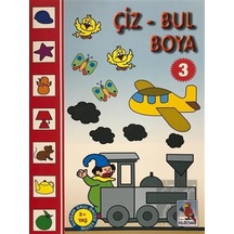 Çiz - Bul Boya 3 Nurdan Yayınları  -  Nurdan Yayınları